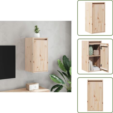 Parete - vidaXL Pensile 30x30x60 cm in Legno Massello di Pino - Oggetti da collezione