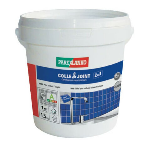Parexlanko – Colle pour carrelage et joints 1.5kg – Haute adhésion pour pièces humides – Application rapide – 2433