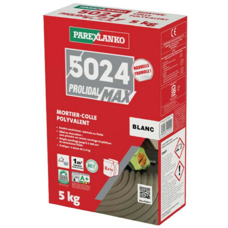 Parexlanko – Colle pour carrelage améliorée – Consistance fluide pour revêtements céramiques – Résistant au glissement – L5024BL05