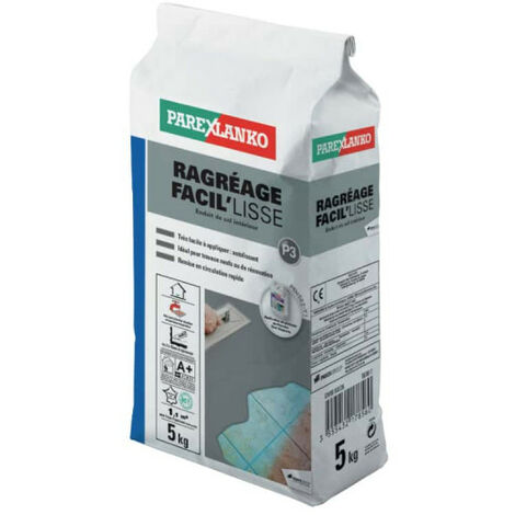 Parexlanko – Ragréage carrelage autolissant P3 – Surface lisse et plane – 30 min d'application – 5 kg – 3304