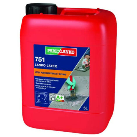 Parexlanko – Résine d'adhérence 5 L – Améliore l'adhérence sur supports lisses et rugueux – Protection contre l'eau et les graisses