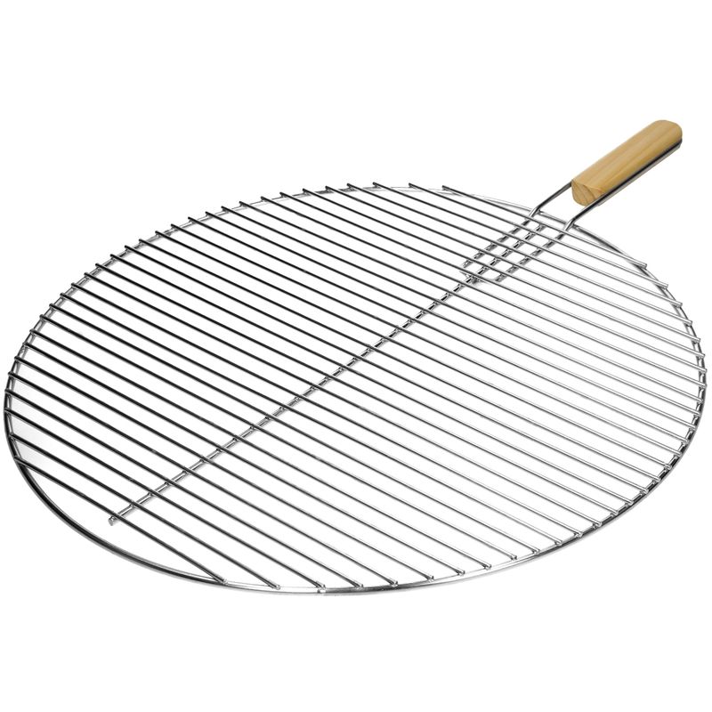 

Parilla BBQ portátil acero inóxidable redonda Ø 54,5 cm mango madera insertable