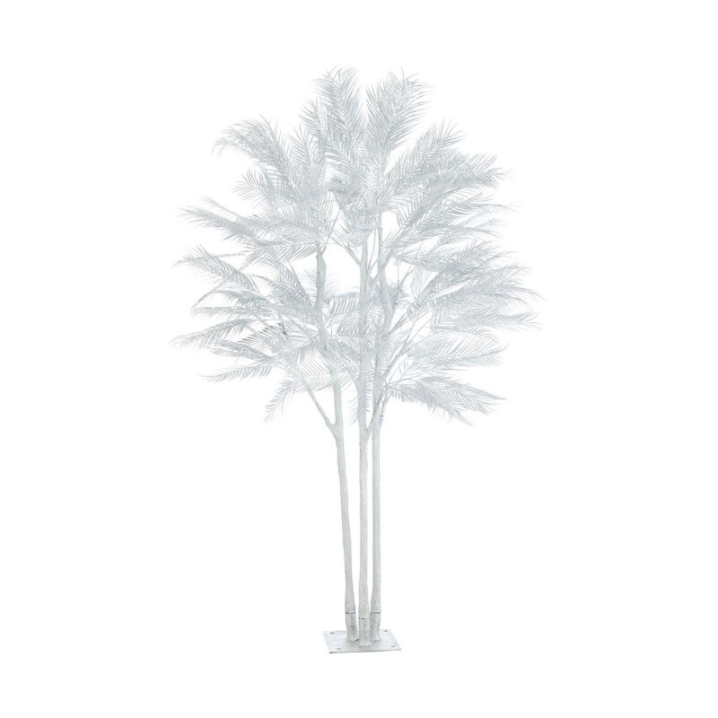 Paris Prix - Arbre Déco en Métal 'Palmier' 250cm Argent