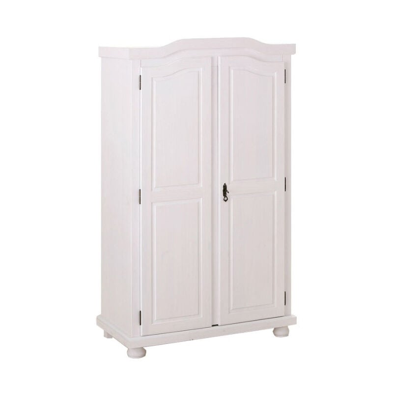 Armoire 2 Portes Bois 'Cardaillac' 180cm Blanc