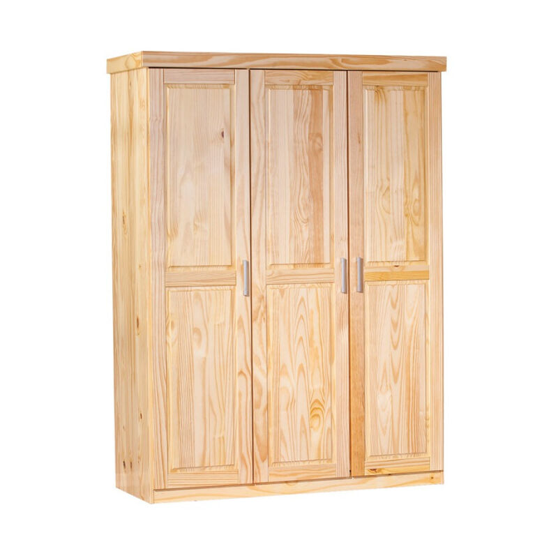 Armoire Bois 3 Portes 'Angel' 190cm Naturel