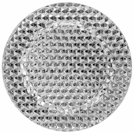 Paris Prix - Assiette De Présentation pixel 33cm Argent