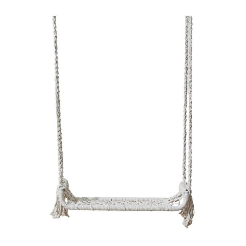 Balançoire Macramé 'Eugène' 160cm Naturel