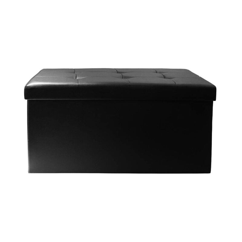Banquette Coffre Pliable Design 'Alana' 76cm Noir