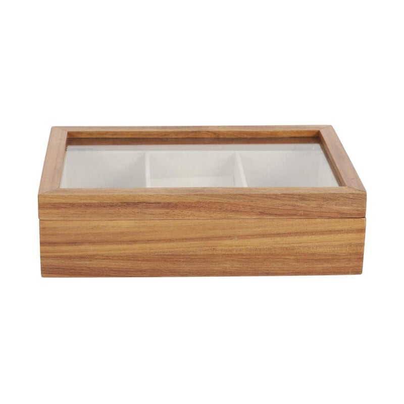 Boîte à Bijoux Déco en Bois 'Jewels' 24cm Naturel
