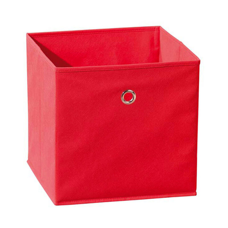 Paris Prix - Boîte de Rangement Pliable 'Kase' 32cm Rouge