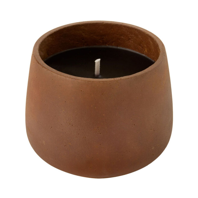 Bougie Extérieure Ciment "Brittney" 16cm Marron