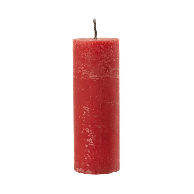 Paris Prix - Bougie Pilier Extérieur 'Odessa' 28cm Rouge