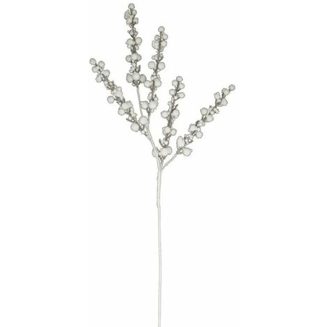 Paris Prix - Branche De Boules souffle Polaire 50cm Blanc