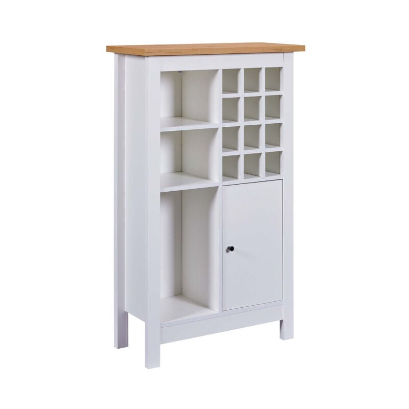 Paris Prix - Buffet Avec Range-Bouteilles 'Nichole' 124cm Blanc