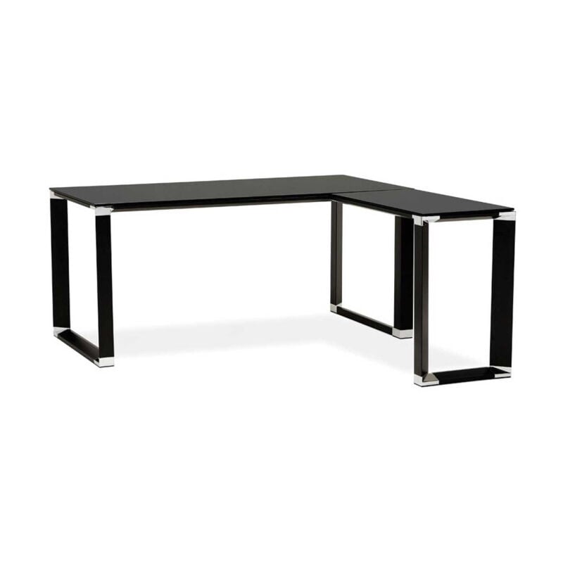 Bureau d'Angle Design Hovik Verre Noir