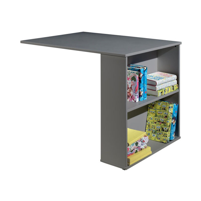 Bureau de Lit Enfant Surélevé 'Pino' 94cm Gris Bureau de Lit Enfant Surélevé 'Pino' 94cm Gris