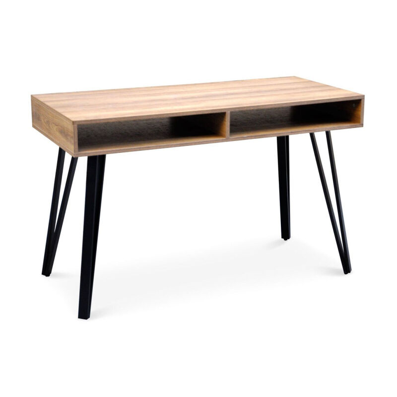 Paris Prix - Bureau Design 2 Niches 'French' 120cm Naturel
