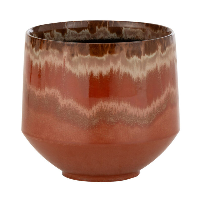 Paris Prix - Cache-pot En Céramique aline 21cm Rouge