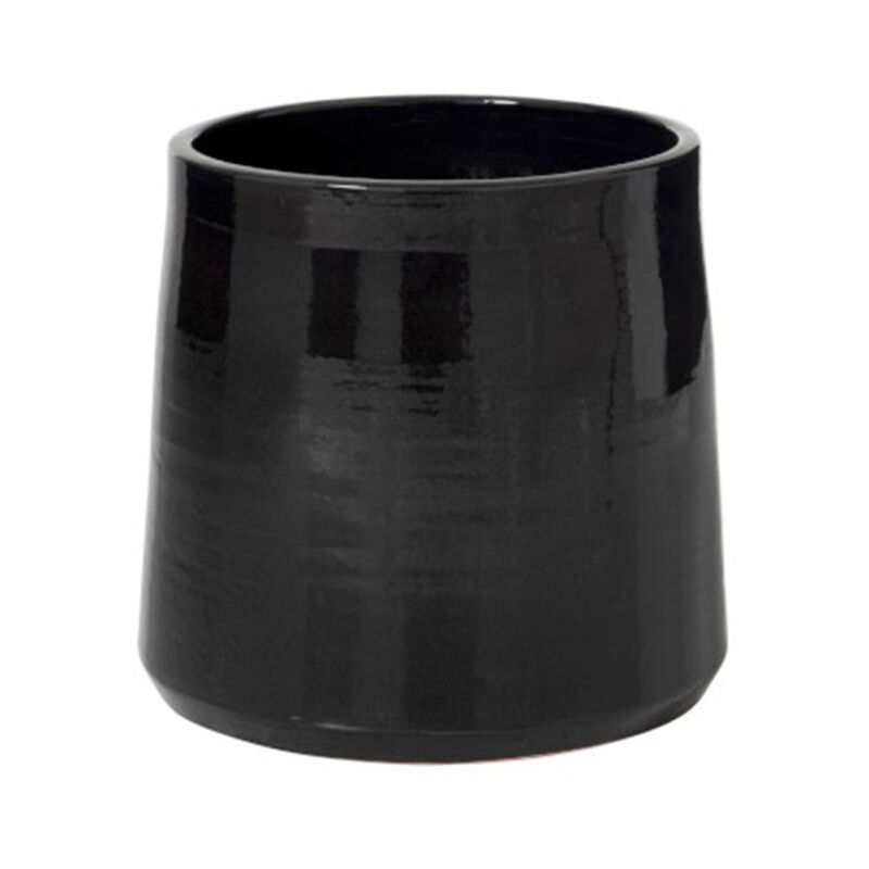 Cache Pot en Céramique 'Tolga' 28cm Noir