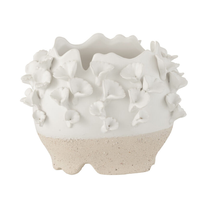 Paris Prix - Cache-pot En Poterie anémone 25cm Naturel