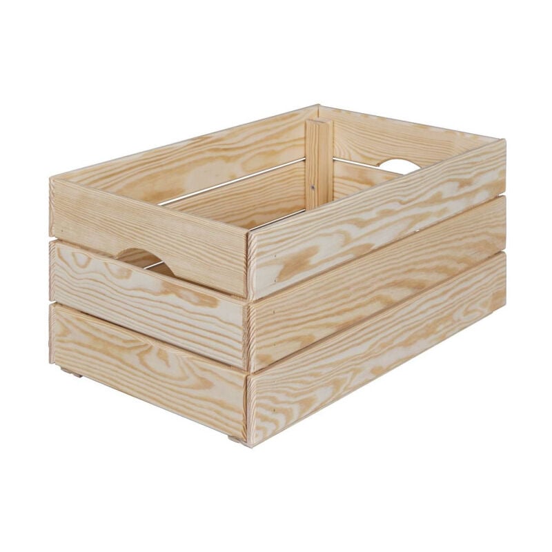 Cagette en Bois 'Silver' 65cm Naturel