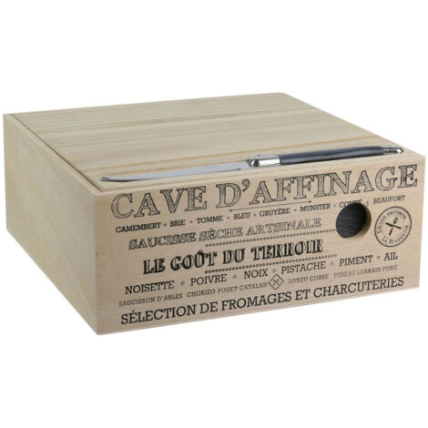 Cage à fromage en bois - Dim : 39 x 27 x 15 cm - Maison