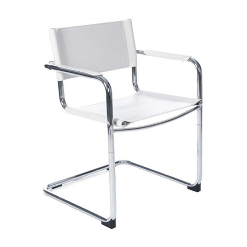 Chaise de Bureau 'Design' 78cm Blanc