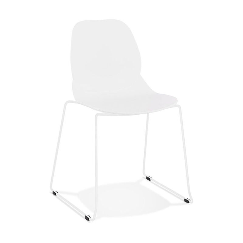 Chaise Design olganic 85cm Blanc - Paris Prix
