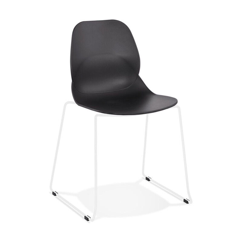 Chaise Design olganic 85cm Noir & Blanc - Paris Prix