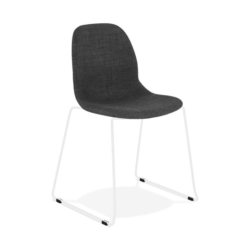Chaise Design sluna 85cm Gris Foncé & Blanc - Paris Prix