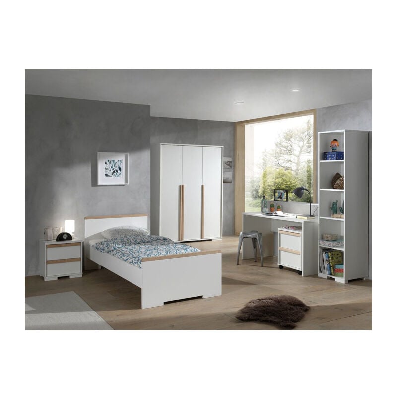 Chambre Complète Enfant 6p london Blanc - Paris Prix