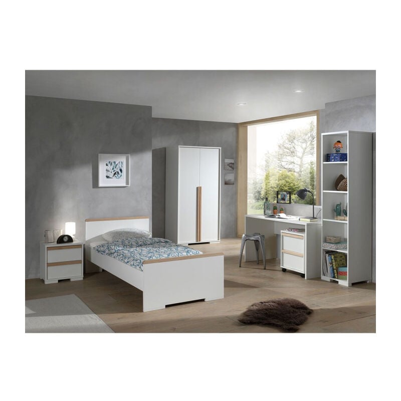 Chambre Complète Enfant 6p london Ii Blanc - Paris Prix