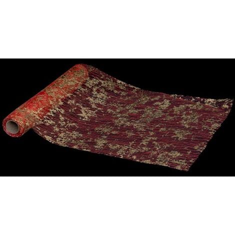 Paris Prix - Chemin De Table colorama 28x500cm Rouge