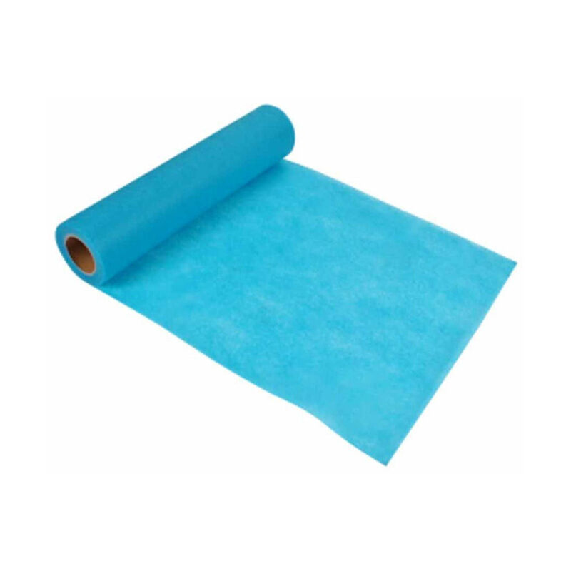 Chemin de Table Jetable 'Intissé' 30cmx7m Bleu