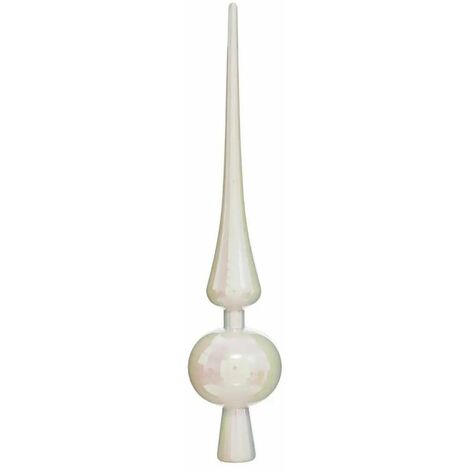 Paris Prix - Cimier 1 Boule Pour Sapin maison 28cm Blanc