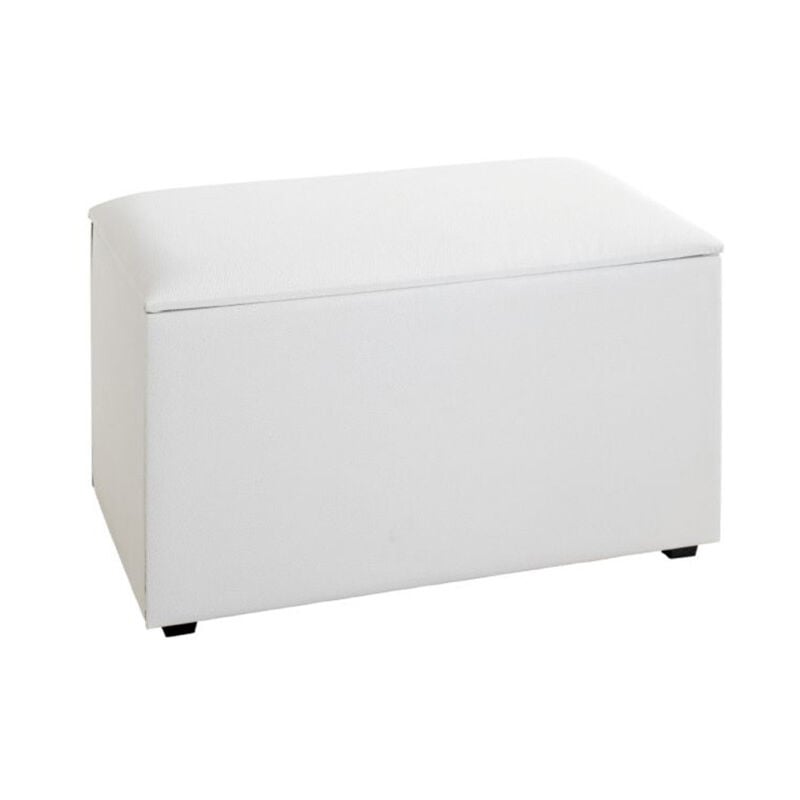 Coffre de Rangement Design 'Soldi' 65cm Blanc
