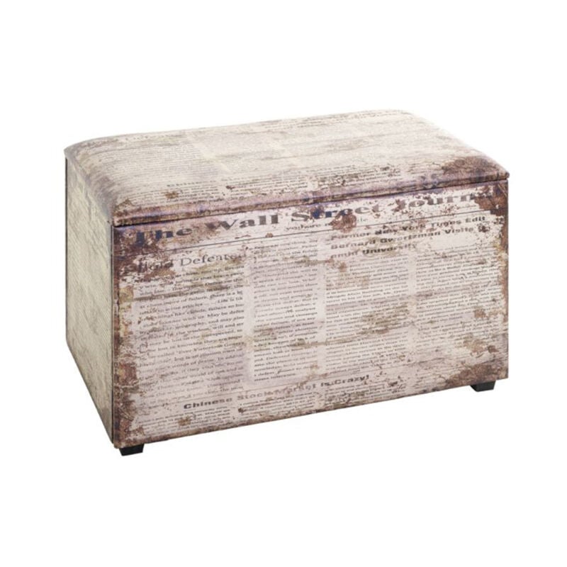 Coffre de Rangement Vintage 'Era' 65cm Naturel