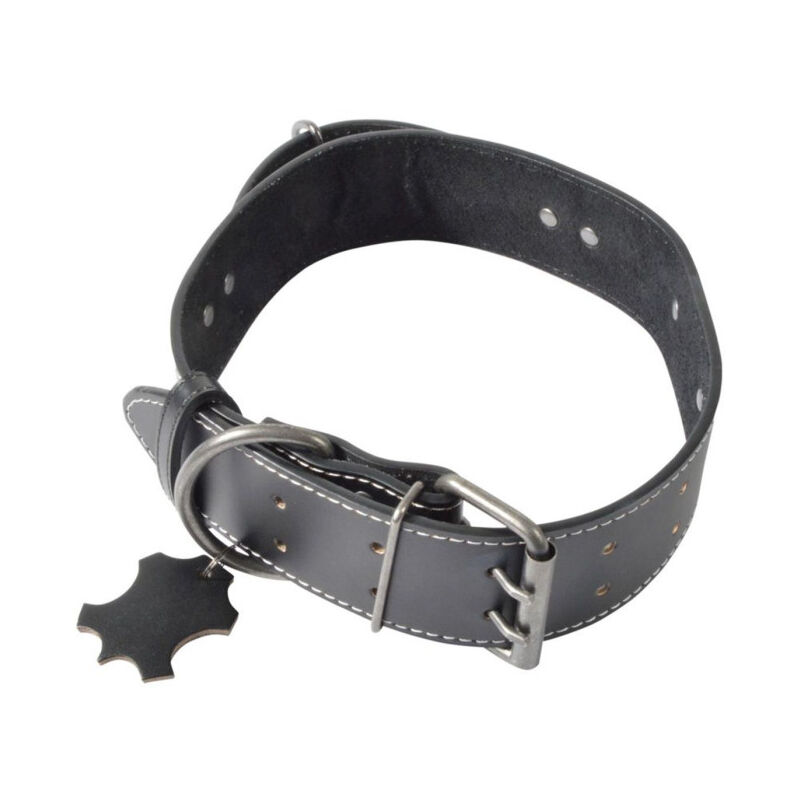 Collier Pour Chien 2XL 'Cuir' 70cm Noir Collier Pour Chien 2XL 'Cuir' 70cm Noir