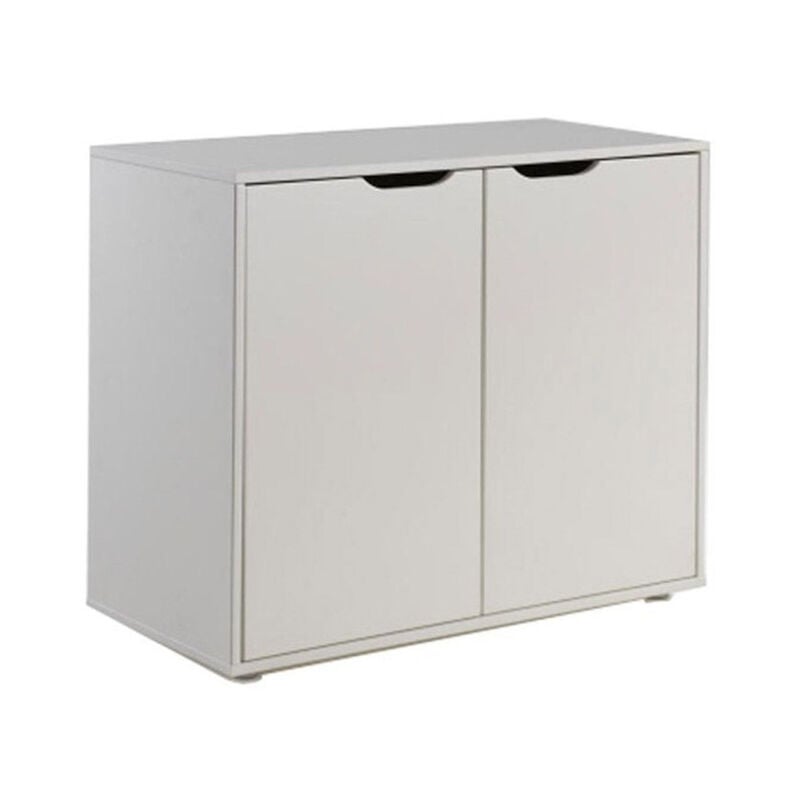 Commode 2 Portes Enfant 'Pino' 86cm Blanc