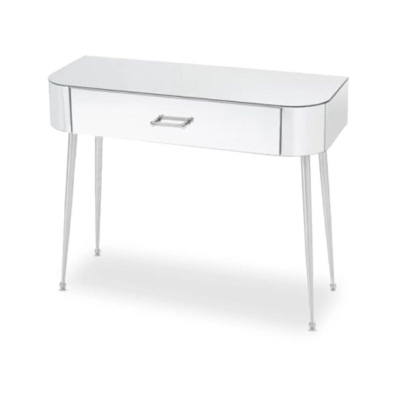 Console 1 Tiroir 'Splendido' 100cm Argent