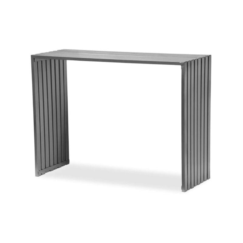 Paris Prix - Console Design en Métal 'Equalise' 106cm Argent