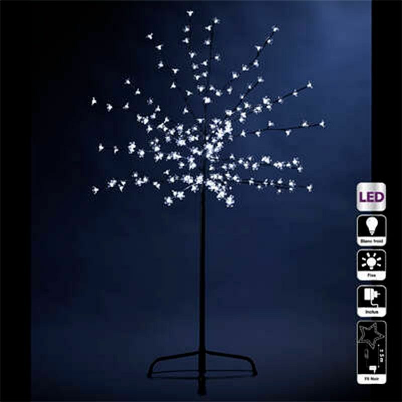 Décoration Lumineuse arbre Prunus 150cm Blanc Froid - Paris Prix