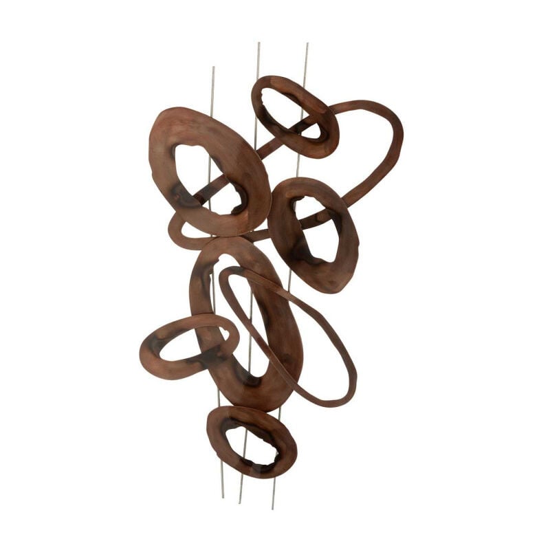 Décoration Murale 'Lignes Ovales' 91cm Naturel