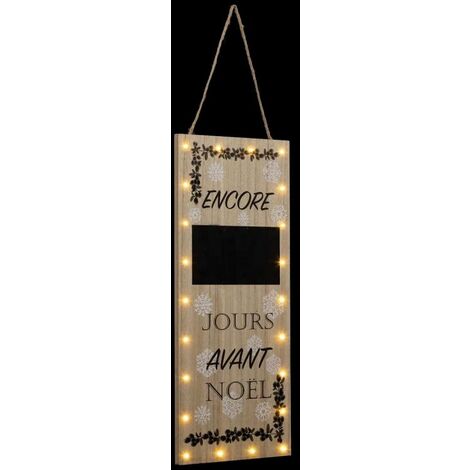 Paris Prix - Décoration Lumineuse Led pancarte 55cm Naturel