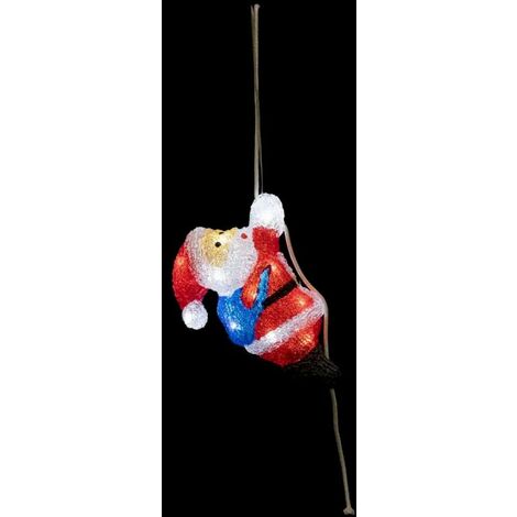 Paris Prix - Décoration Lumineuse Led père Noël 24m Multicolore