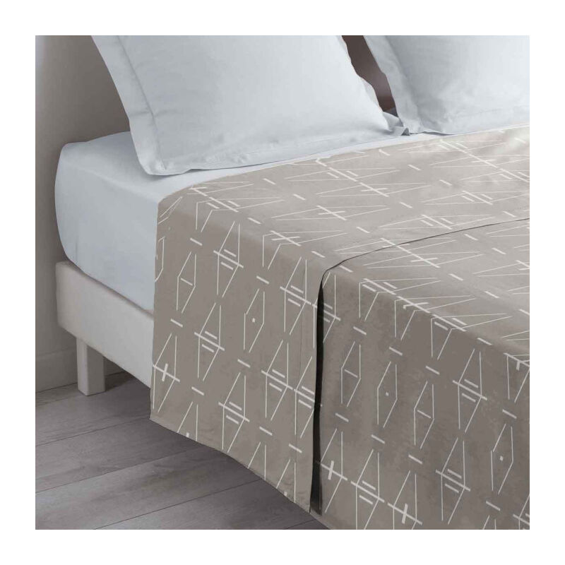 Drap Plat en Coton 'Aristide' 240x300cm Naturel