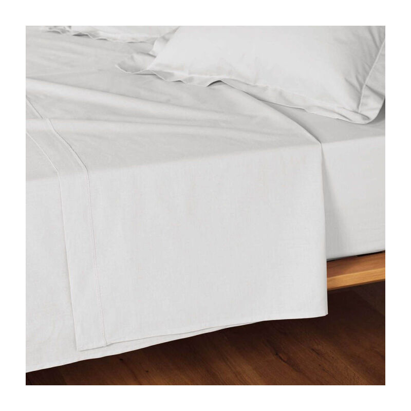 Paris Prix - Drap Plat 'Lina' 180x290cm White