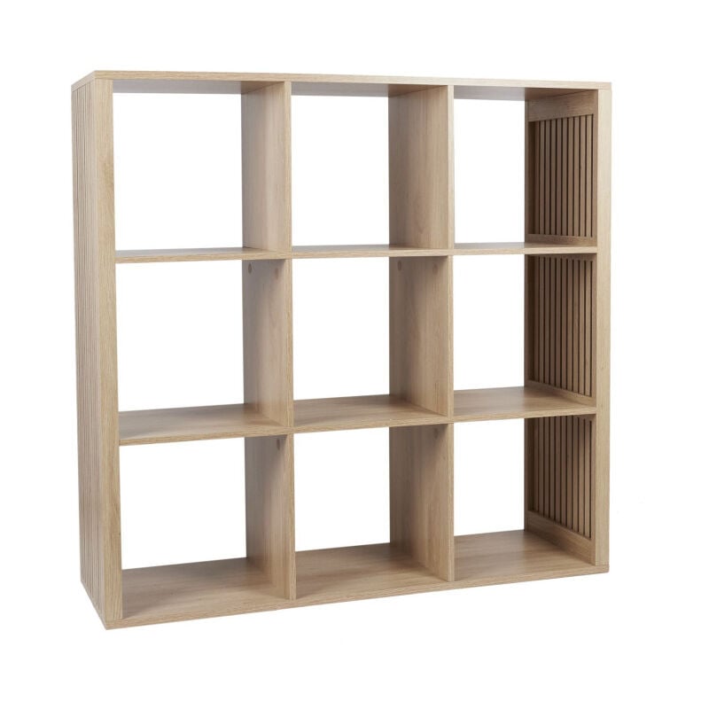 Paris Prix - tagère Modulable 9 Cases 'Klaus' 102cm Marron