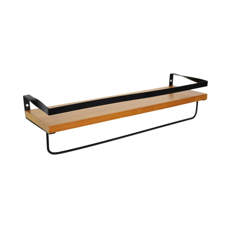 Paris Prix - tagère Murale en Bois 'Industriel' 44cm Marron