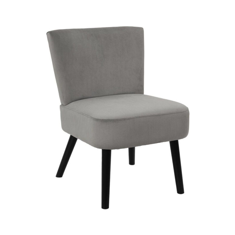 Fauteuil Crapaud 'Giulia' 76cm Gris